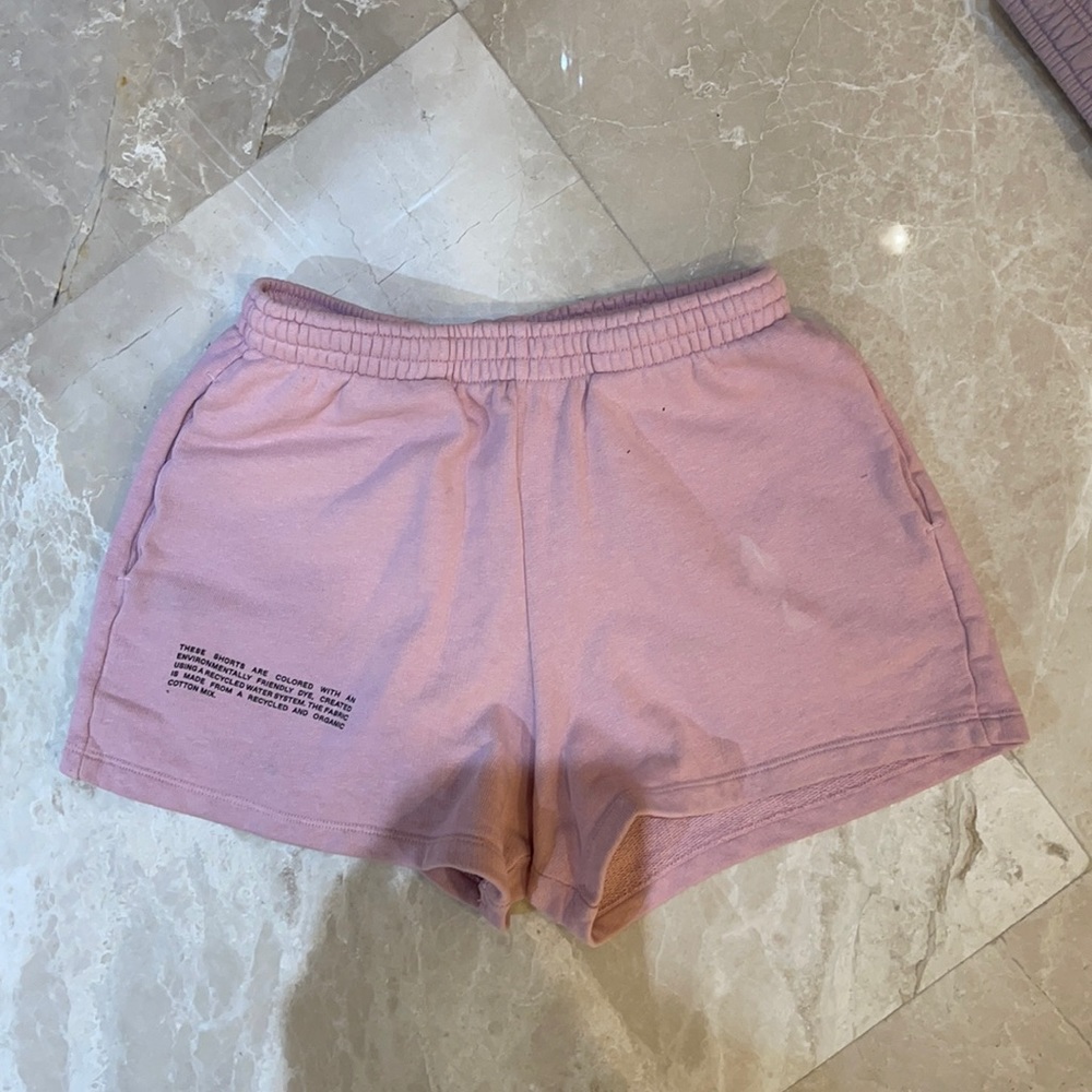 pink pangaia shorts